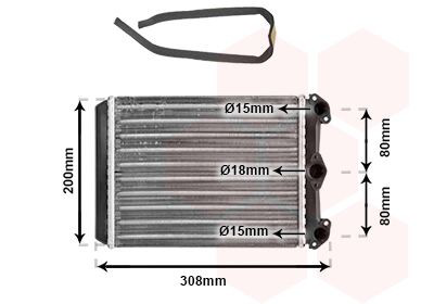 Radiador interior para Mercedes E  W123